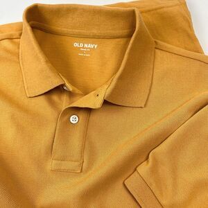 NEW Classic Fit Mustard Yellow‎ Pique Polo L 90s Preppy Autumn Minimalist Golf